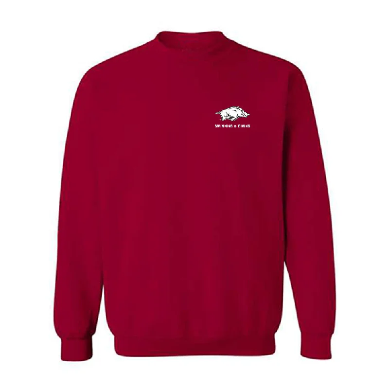 Arkansas - NCAA Women's Swimming & Diving : Kanah Pumphrey - Classic Shersey Crewneck Sweatshirt Hoodie with Button Placket Classic Preppy