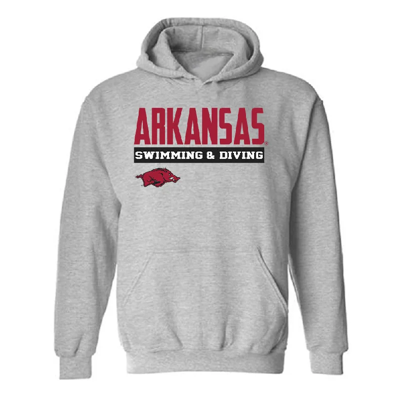 Arkansas - NCAA Women's Swimming & Diving : Kanah Pumphrey - Classic Fashion Shersey Hooded Sweatshirt Hoodie with Elastic Cuffs Stretchable Comfortable