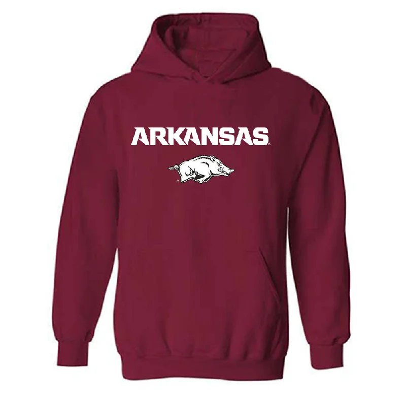 Arkansas - NCAA Women's Swimming & Diving : Kanah Pumphrey - Classic Shersey Hooded Sweatshirt Hoodie with Rolled Sleeves Casual Relaxed