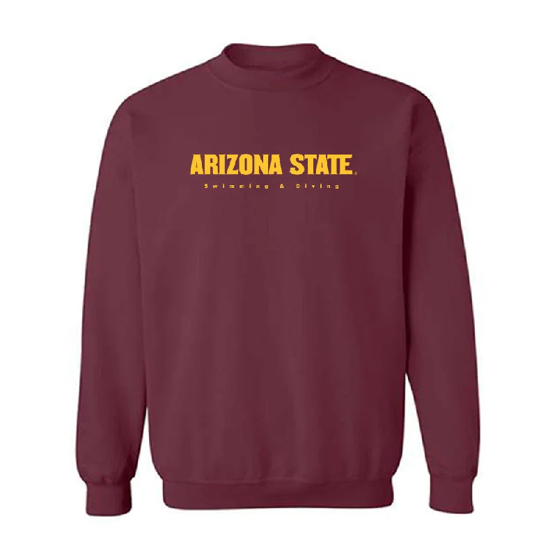 Arizona State - NCAA Women's Swimming & Diving : Amayah Wiley - Classic Shersey Crewneck Sweatshirt Hoodie with Batwing Sleeves Loose Dramatic