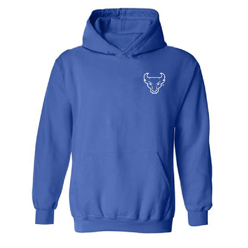 Buffalo - NCAA Women's Swimming & Diving : Alex Ericson - Hooded Sweatshirt Hoodie with Belted Waist Structured Tailored