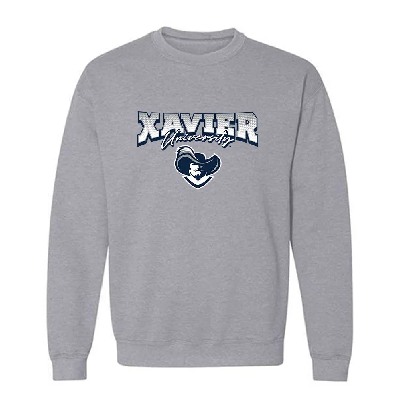 Xavier - NCAA Women's Swimming & Diving : Karlie Dodd - Classic Shersey Crewneck Sweatshirt Hoodie with Logo Branding Identity