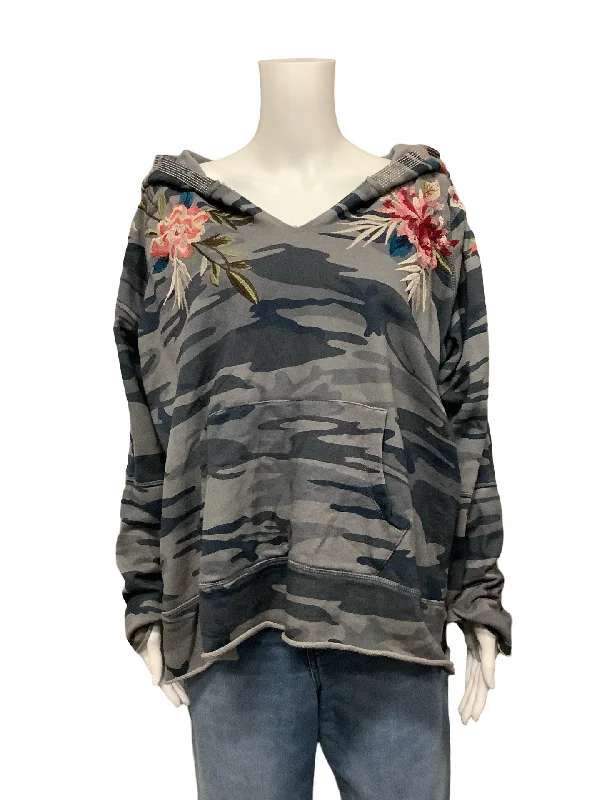 Johnny Was Camilla Pullover Floral Camo Print Size: XL Besom Neck Pullover