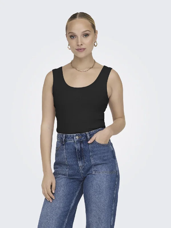 Γυναικείο top crop ONLEASY S/L TANK TOP JRS 15315571 | 15315571 low neck tank