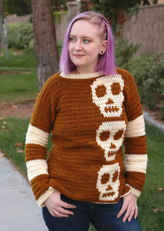 Crochet Kit - Sally Skulls Pullover Set Sleeve Pullover