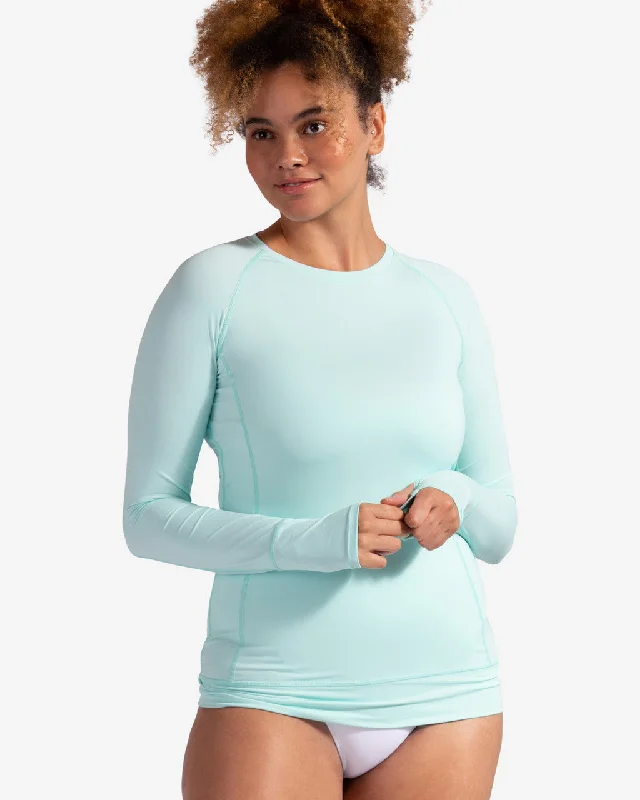 BloqUV: Women's UPF 50 Pullover (2012) - Mint Solo Sleeve Pullover