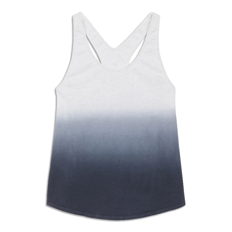 Om Racerback Tank Top - Resale navy tank top