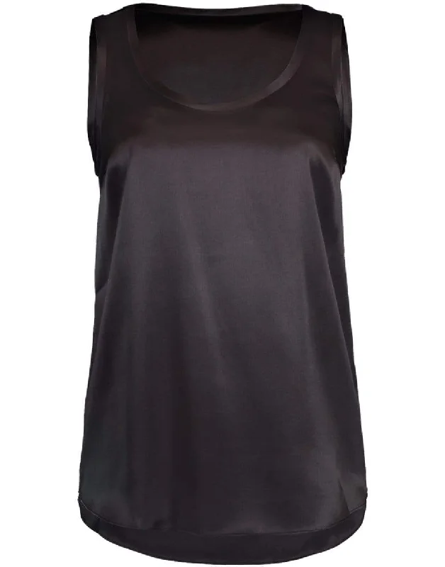 Silk Strech Reversible Tank beige tank top