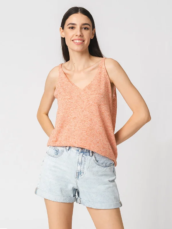 Γυναικείο top ONLMELODY LINEN S/L TANK TOP KNT 15256568 | 15256568 comfortable tank top