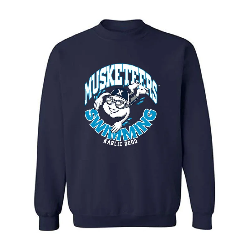 Xavier - NCAA Women's Swimming & Diving : Karlie Dodd - Fashion Shersey Crewneck Sweatshirt Hoodie with Print Artistic Unique