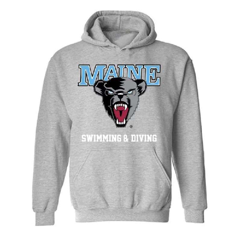 Maine - NCAA Women's Swimming & Diving : Amelia Habgood - Classic Shersey Hooded Sweatshirt Hoodie with Ribbed Hem Stretchable Secure