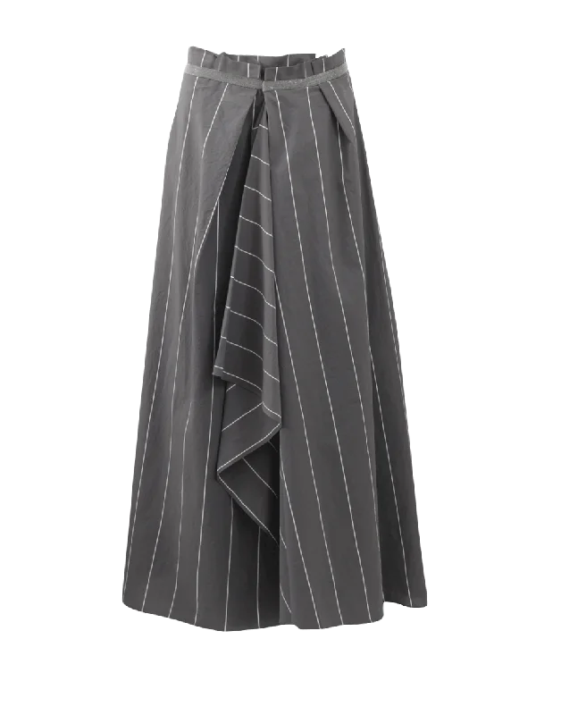 Pin Stripe Ball Skirt velvet skirt sumptuous