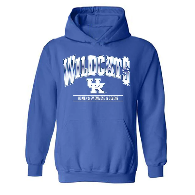 Kentucky - NCAA Women's Swimming & Diving : Torie Buerger - Classic Shersey Hooded Sweatshirt Hoodie with Rhinestones Sparkly Elegant