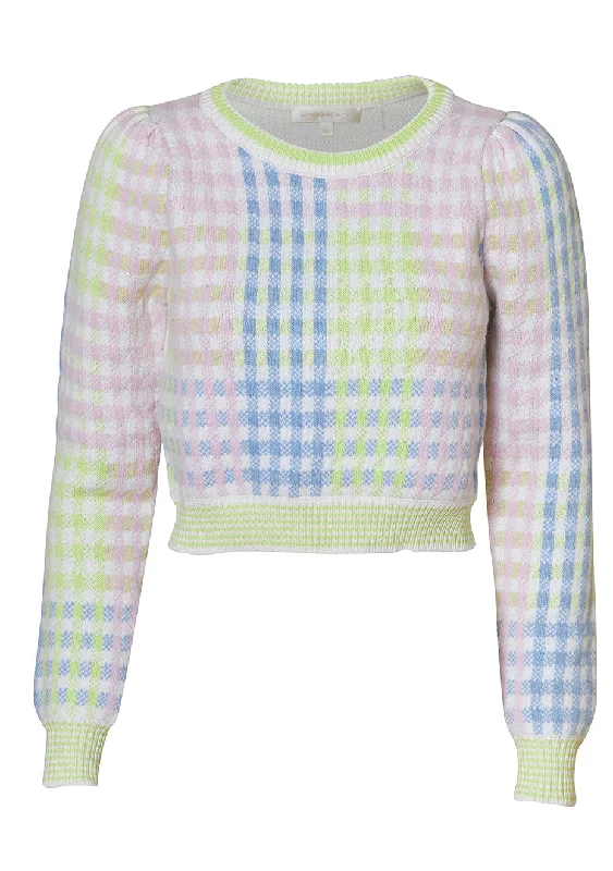 Mint Jelly Dolana Crop Pullover Cashmere Luxurious Pullover