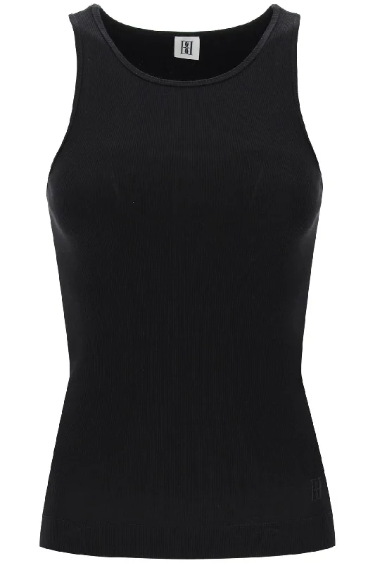 By malene birger amani ribbed tank top Q71679008Z BLACK casual tank top