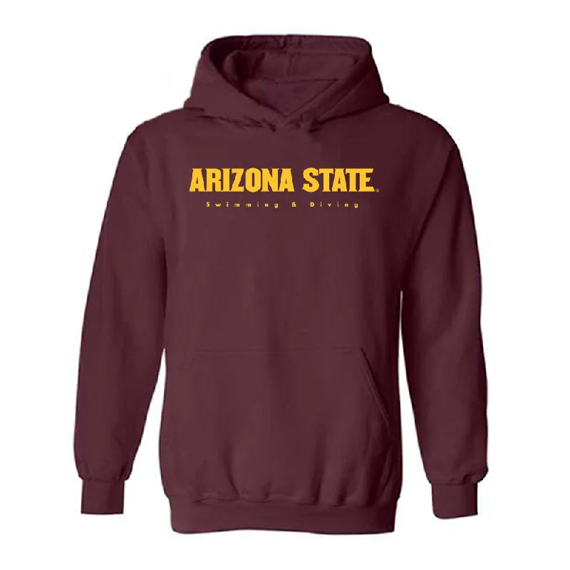 Arizona State - NCAA Women's Swimming & Diving : Amayah Wiley - Classic Shersey Hooded Sweatshirt Hoodie with Bell Sleeves Flared Feminine