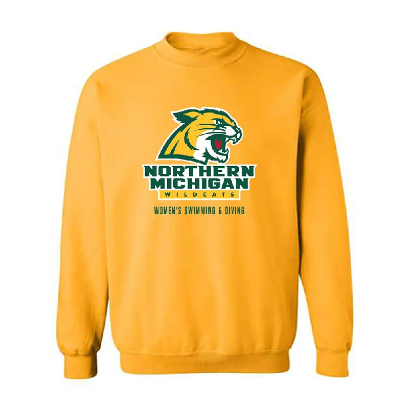 Northern Michigan - NCAA Women's Swimming & Diving : Jillian McKinley - Classic Shersey Crewneck Sweatshirt Hoodie with Zipper Placket Modern Functional