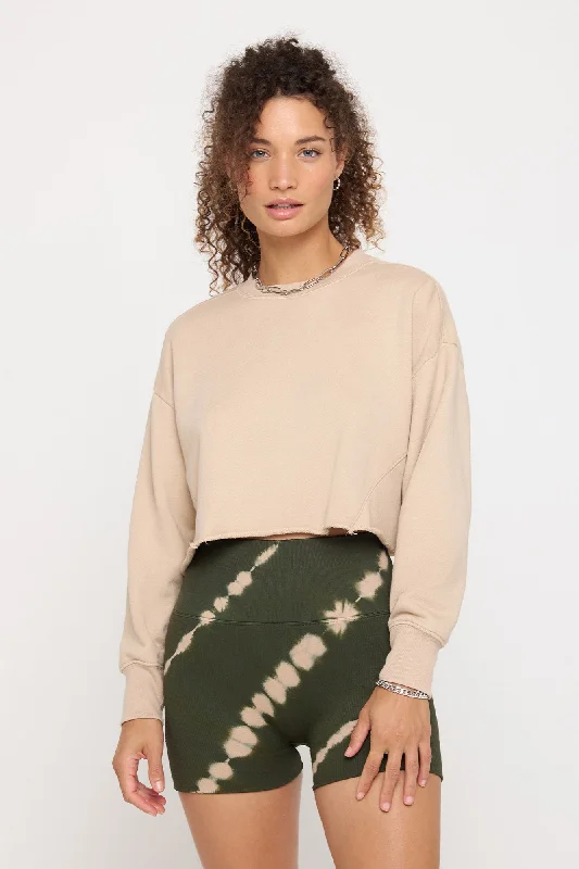 Serenity Cropped Pullover Sarouel Sleeve Pullover