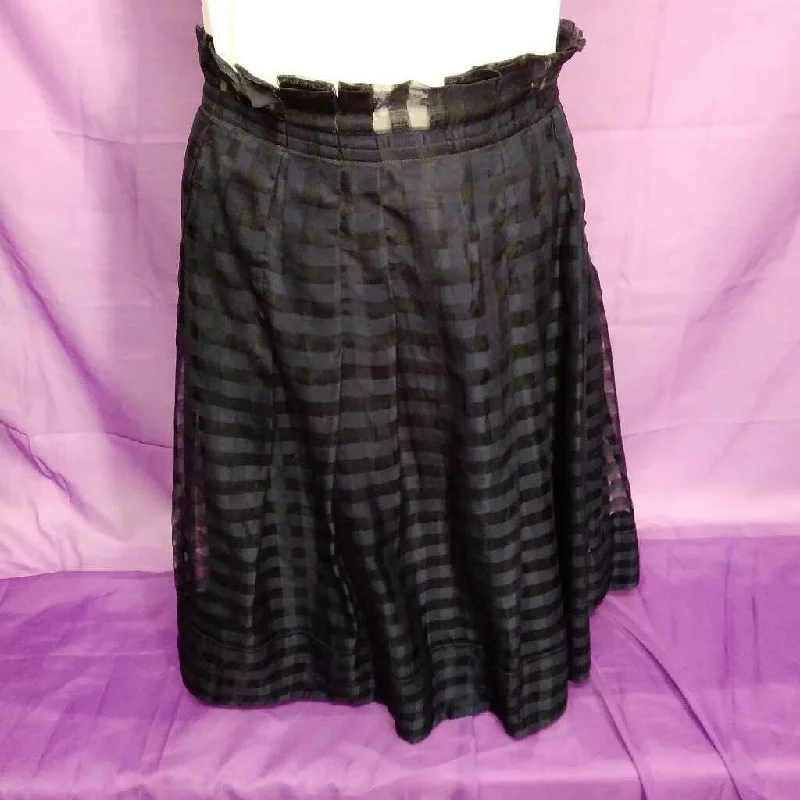 PIAZZA SEMPIONE BLACK SKIRT SIZE 42/6 NWT TCC silk skirt elegant