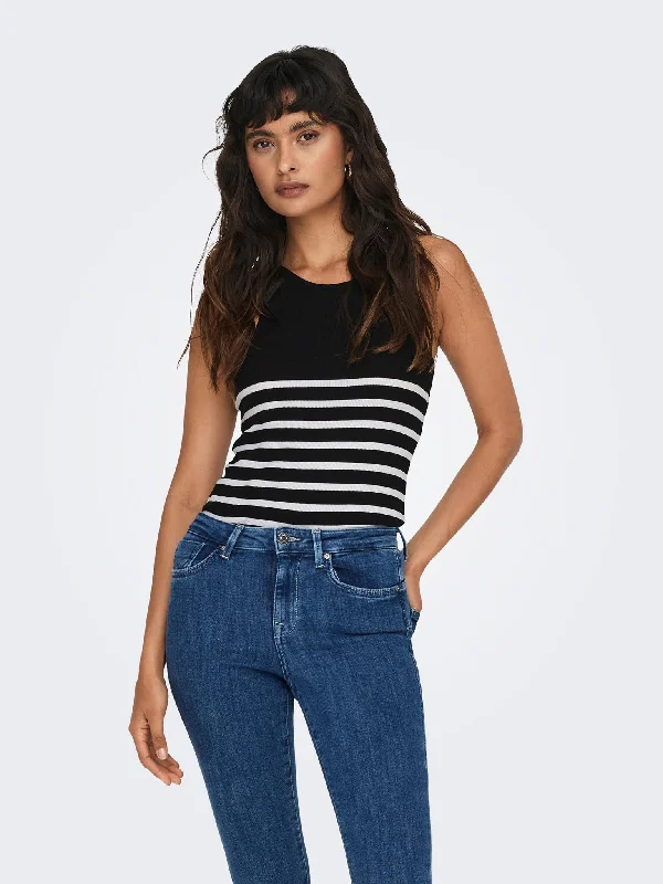 Γυναικεία μπλούζα  ONLKENYA RIB STRIPE TANK TOP JRS NOOS 15318407 | 15318407 off shoulder tank