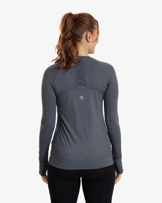 BloqUV: Women's UPF 50 Pullover (2012) - Smoke Tight Sleeve Top