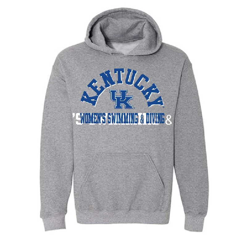 Kentucky - NCAA Women's Swimming & Diving : Torie Buerger - Classic Shersey Hooded Sweatshirt Hoodie with Applique Textured Unique