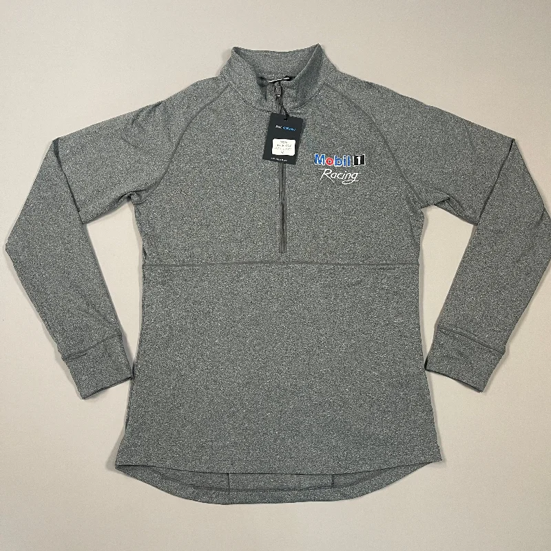 MOBILE 1 RACING M1R Pegasus Pullover Top Women's Sz S Heather Charcoal (New) Cable Knit Chunky