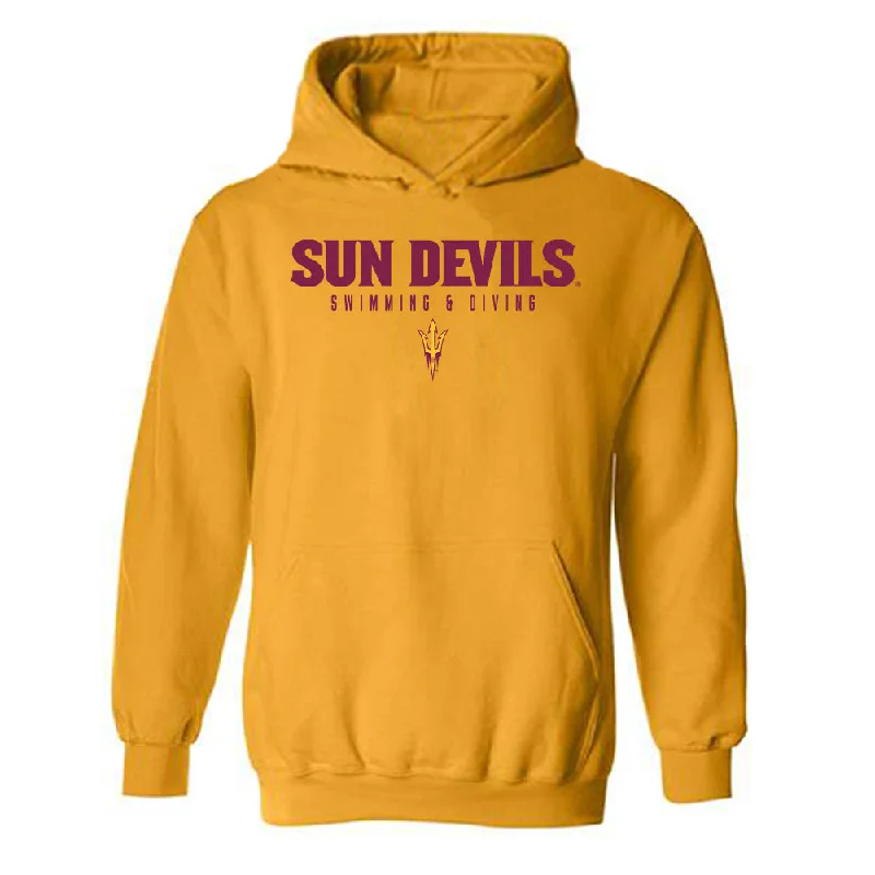 Arizona State - NCAA Women's Swimming & Diving : Zoe Summar - Classic Shersey Hooded Sweatshirt Hoodie Dress Longline Feminine