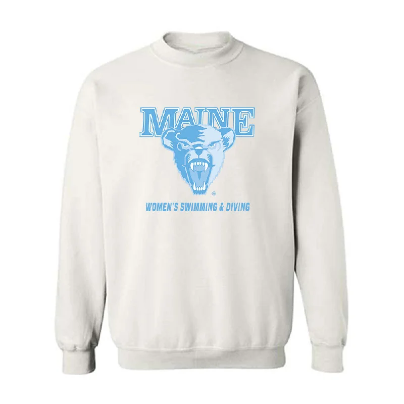 Maine - NCAA Women's Swimming & Diving : Amelia Habgood - Classic Shersey Crewneck Sweatshirt Hoodie with Button Classic Timeless