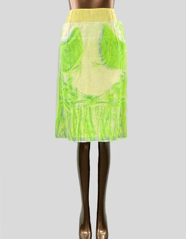 MAISON MARGIELA Printed Knee-Length Skirt w/ Tags - S | 4 US | 40 IT relaxed fit skirt