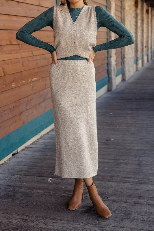 The Walters Knit Skirt cashmere skirt fine