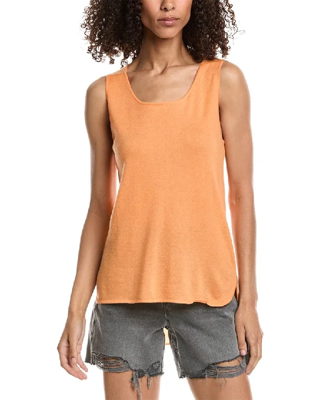 InCashmere High-Low Cashmere Tank lightweight tank top