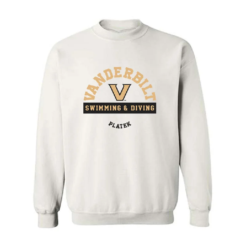 Vanderbilt - NCAA Women's Swimming & Diving : Ella Platek - Classic Fashion Shersey Crewneck Sweatshirt Hoodie with Pastel Soft Subtle