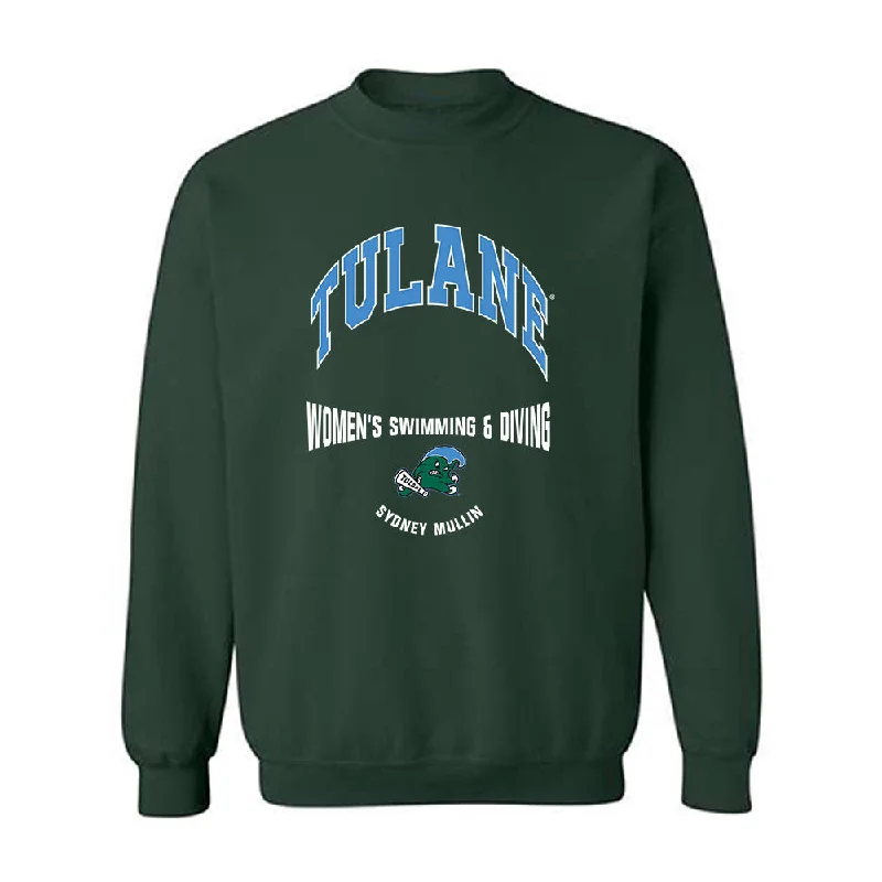 Tulane - NCAA Women's Swimming & Diving : Sydney Mullin - Classic Fashion Shersey Crewneck Sweatshirt Hoodie with Toggle Buttons Decorative Unique