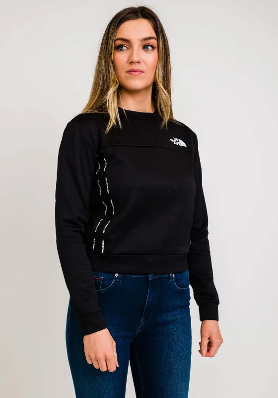 The North Face Womens Mountain Athletic Pullover, Black Scalloped Neck Pullover