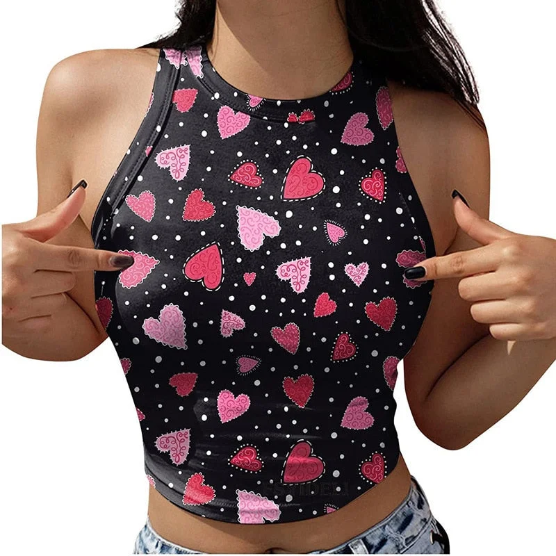 Lips Stars Print Summer Slim Render Short Top Sexy Women Sleeveless O Croptops Tank Tops Solid Black Crop Vest Tops Wholesale spandex blend tank Lips Stars Print Summer Slim Render Short Top Sexy Women Sleeveless O Croptops Tank Tops Solid Black Crop Vest Tops Wholesale spandex blend tank