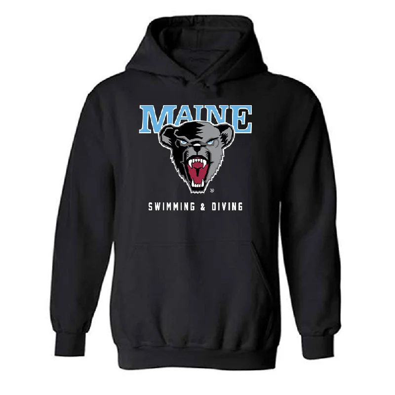 Maine - NCAA Women's Swimming & Diving : Amelia Habgood - Classic Fashion Shersey Hooded Sweatshirt Hoodie with Thumb Holes Functional Cozy