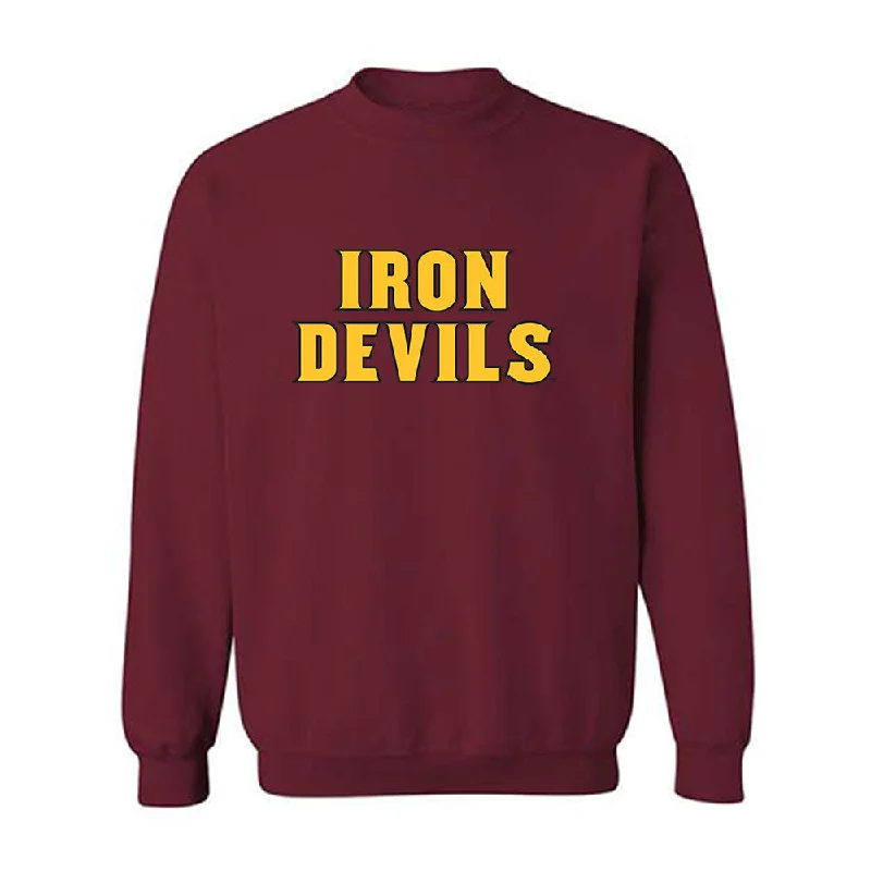 Arizona State - NCAA Women's Swimming & Diving : Amayah Wiley - Replica Shersey Crewneck Sweatshirt Hoodie with Ribbed Neckline Snug Warm