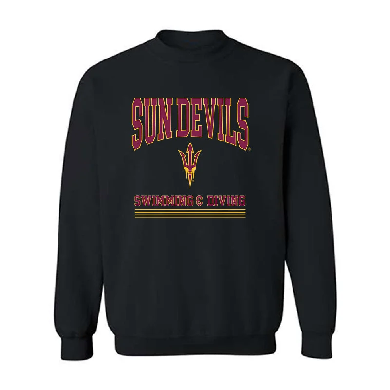 Arizona State - NCAA Women's Swimming & Diving : Zoe Summar - Classic Fashion Shersey Crewneck Sweatshirt Hoodie with Ribbed Cuffs Snug Fit Comfort