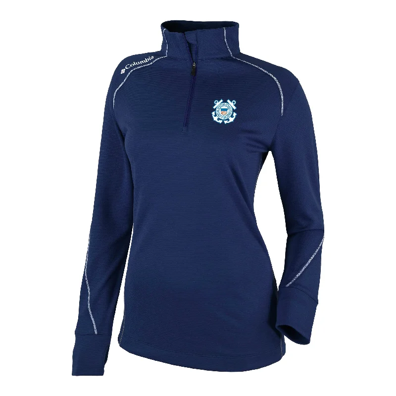 Coast Guard Women's Columbia Shotgun 1/4 Zip Pullover* Port Neck Pullover