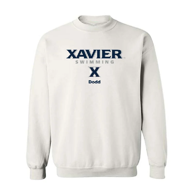 Xavier - NCAA Women's Swimming & Diving : Karlie Dodd - Classic Shersey Crewneck Sweatshirt Hoodie with Hood Adjustable Protection