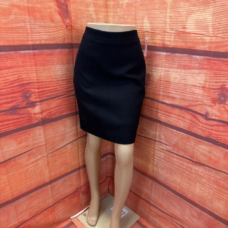 J CREW NO 2 PENCIL SKIRT BLACK SZE 8 PETITE TCC slim fit skirt