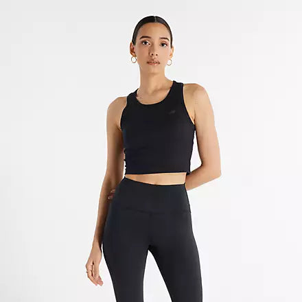 Micro-Rib Tank navy tank top