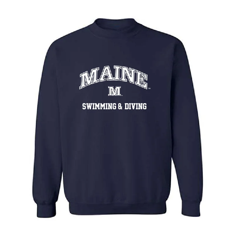 Maine - NCAA Women's Swimming & Diving : Amelia Habgood - Classic Shersey Crewneck Sweatshirt Hoodie with Illustration Artistic Creative