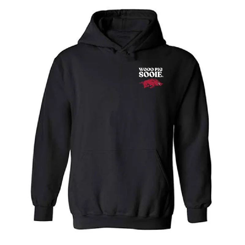 Arkansas - NCAA Women's Swimming & Diving : Isabella Cothern - Generic Shersey Hooded Sweatshirt Hoodie with Typography Text Message