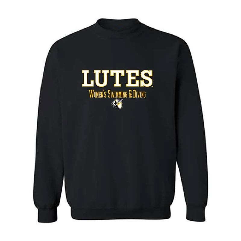 PLU - NCAA Women's Swimming & Diving : Jessica Lee - Classic Shersey Crewneck Sweatshirt Hoodie with Half-Zip Sporty Casual