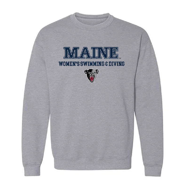 Maine - NCAA Women's Swimming & Diving : Amelia Habgood - Sports Shersey Crewneck Sweatshirt Hoodie with Drawcord Adjustable Secure