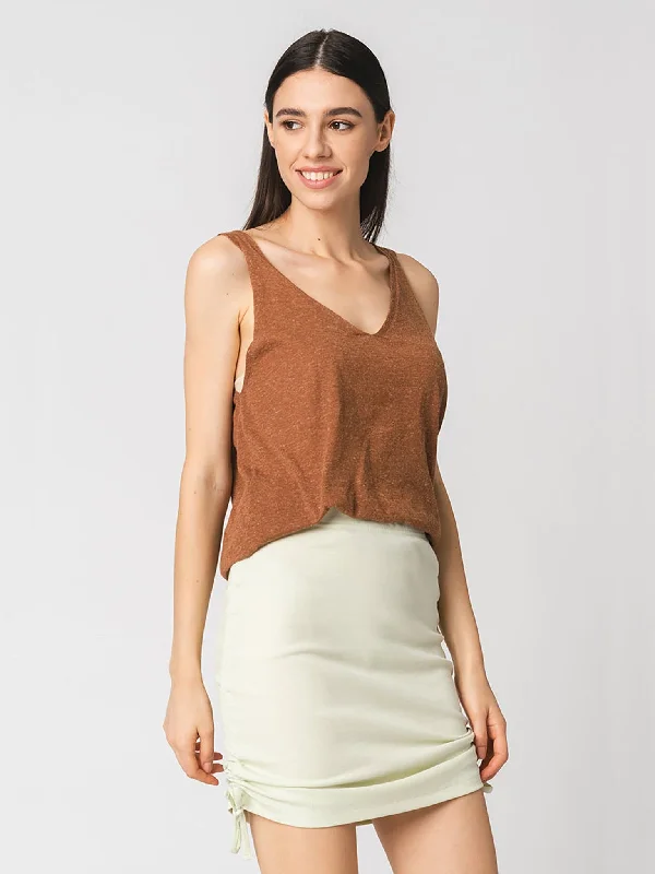 Γυναικείο top ONLMELODY LINEN S/L TANK TOP KNT 15256568 | 15256568 soft tank top