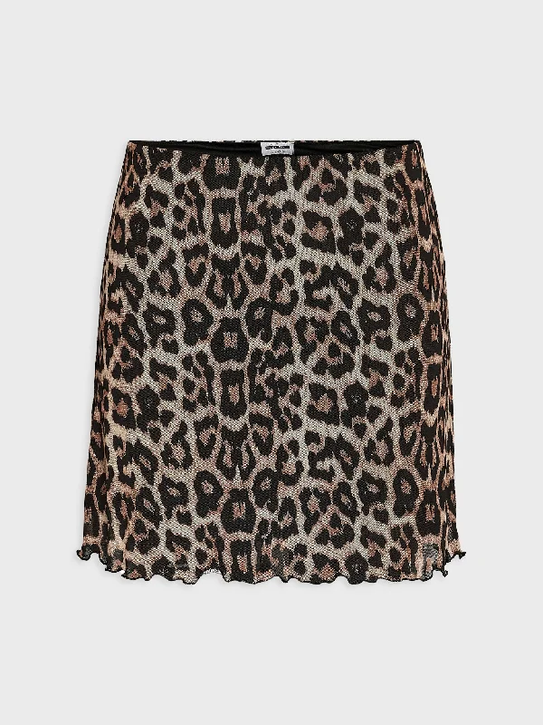Γυναικεία φούστα animal NMLESLEY NW A-SHAPE SKIRT FWD LX 27024856 | 27024856 mini skirt trendy Γυναικεία φούστα animal NMLESLEY NW A-SHAPE SKIRT FWD LX 27024856 | 27024856 mini skirt trendy