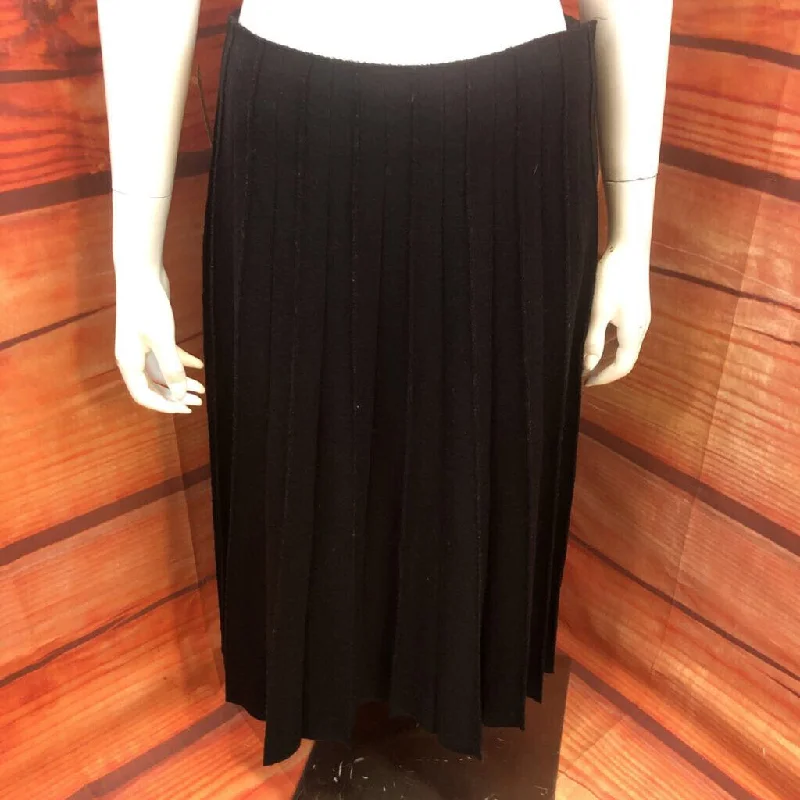 MARC JACOBS BLACK WOOL PLEATED MIDI SKIRT SIZE 10 TCC velvet skirt luxury